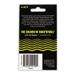 Ernie Ball EB-4603 Strap Blocks (4 stk.) Sort/r�d
